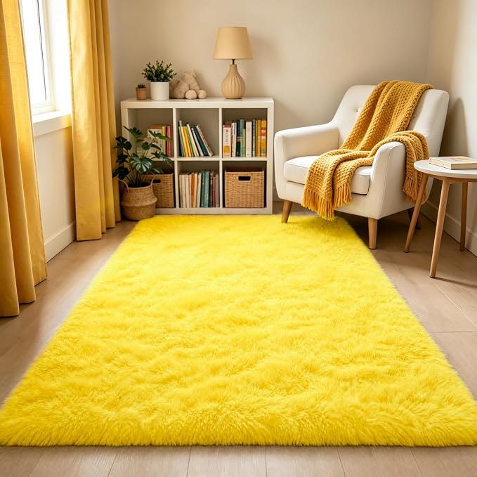 LOCHAS Area Rugs Fluffy Living Room Carpets by LOCHAS