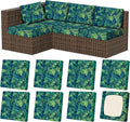 8Pcs Outdoor Cushion Covers, Stretch Patio Furniture Couch Chair Slipcovers | by VORSHAPE