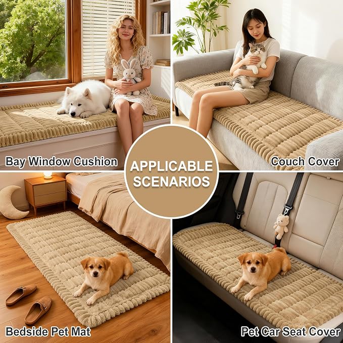 Couch Cover for Dogs, Washable Non Slip Plush Flannel Sofa Protector | Thick - Image 4