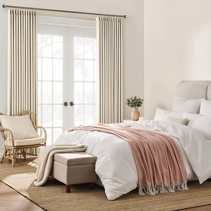 Pleated 60 Wide Curtains for Windows 105 inch Length - Image 4