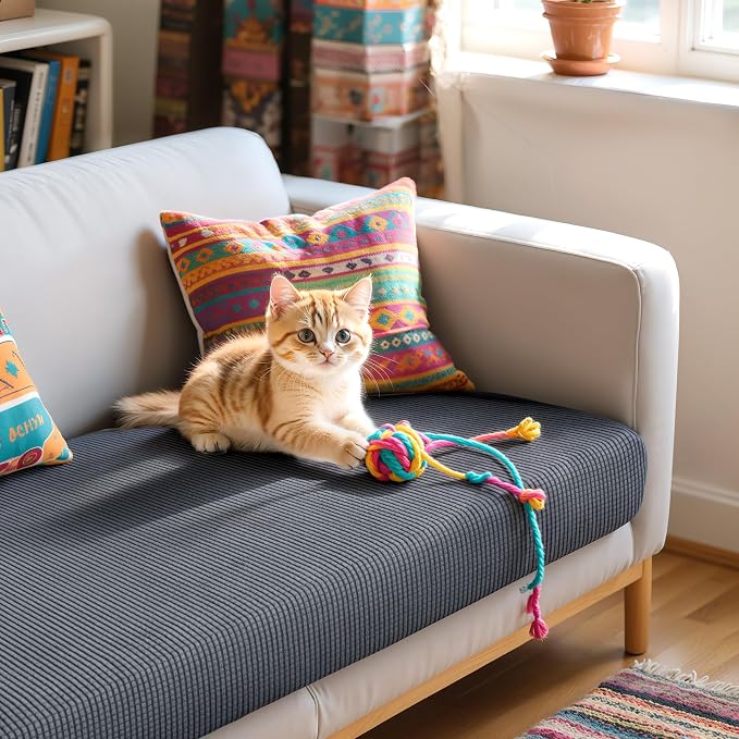 Hokway Large Couch Cushion Covers Stretch Cushion Covers Sofa Seat Cushion - Image 8
