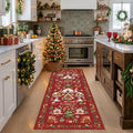 Christmas Runner Rug 2x5 for Hallway by HYHAOYUNLAI