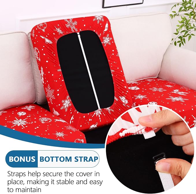 Printed Couch Cushion Covers, Sofa Covers Washable - Image 4