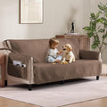 Soft Quilted Couch Cover with Pockets by Pamhaven