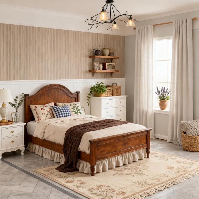 MYSKY HOME Linen Curtains for Living Room 96 Inches Long, Semi Sheer Curtains & - Image 3