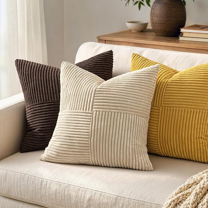 MIULEE Mustard Yellow Decorative Throw Pillow Covers - Image 3