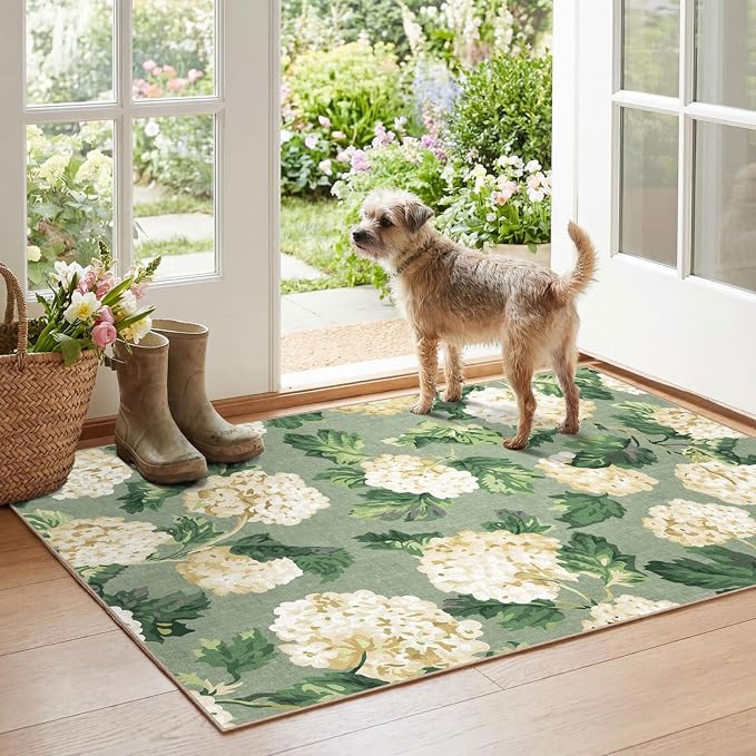 Floral Outdoor Rug by Othilic