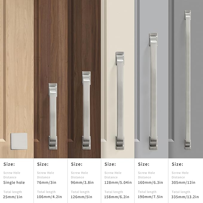 khtuMealware 10 Pack 3 Inch Cupboard Handles - Brushed Satin Nickel Cabinet Pulls & Drawer Handles