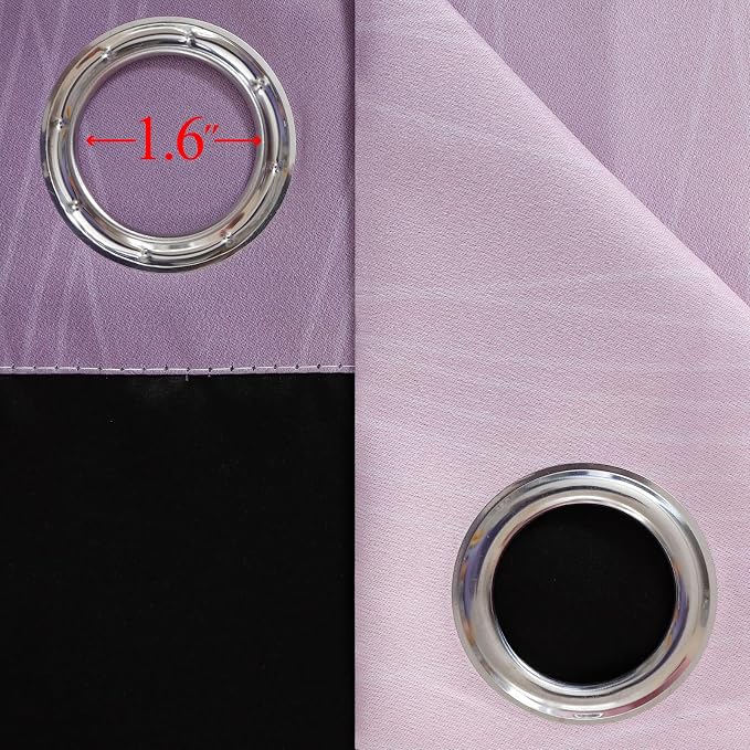 Pink and Purple Ombre Blackout Curtains - Image 7
