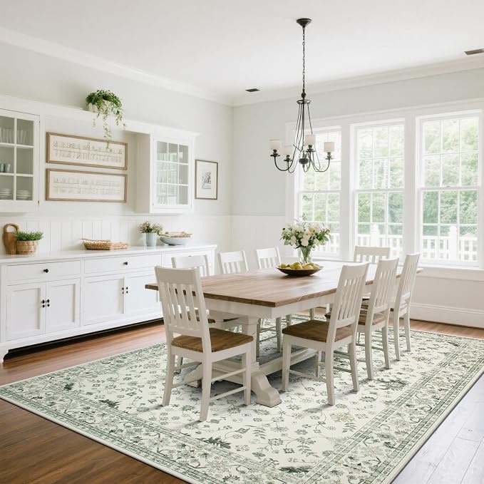 8x10 Washable Area Rugs for Living Room, Dining Room - Image 8