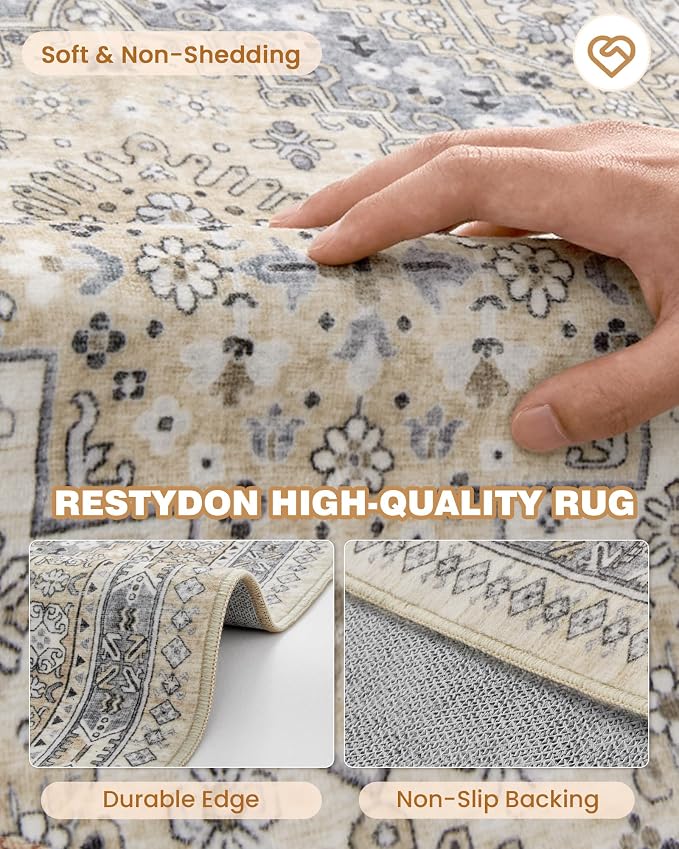 Runner Rug 2x6, Non Slip Washable Rugs - Image 7