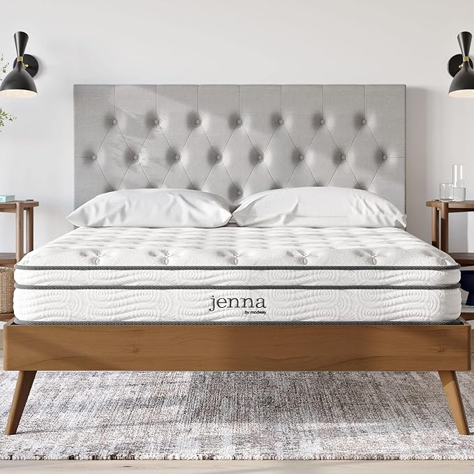 Modway Jenna 8” Innerspring and Memory Foam King Mattress With Individually Encased Coils