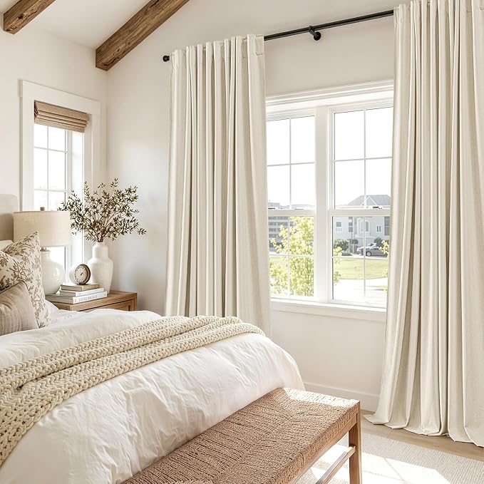 MIULEE 100% Blackout Linen Curtains - Image 6