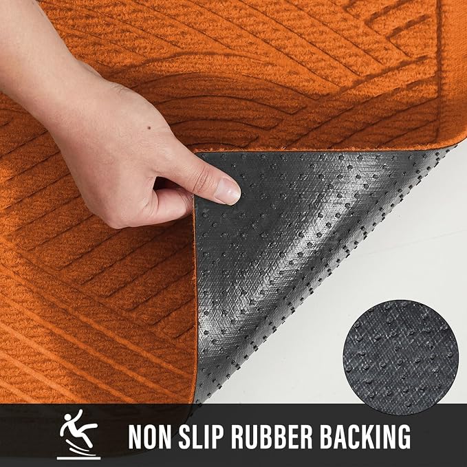 Sturdy Front Door Mat, Absorbent Muddy Dirt Resist Welcome Door Mats Outdoor - Image 3