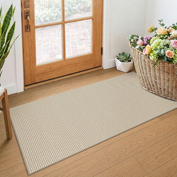 KOZYFLY 2x4 Entry Runner Rug, Small Washable Runners by KOZYFLY