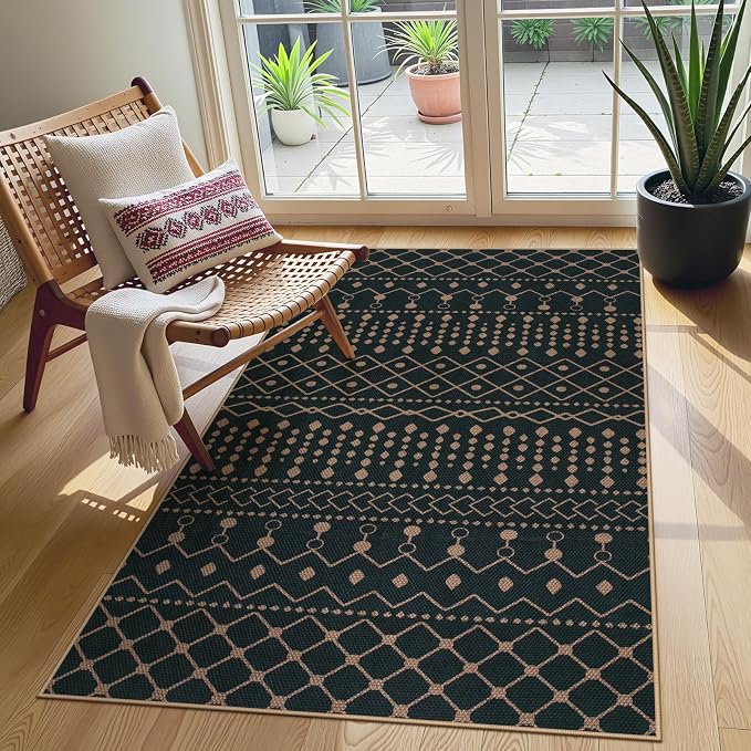 Lahome Moroccan Easy Jute 3x5 Outdoro Rug by Lahome