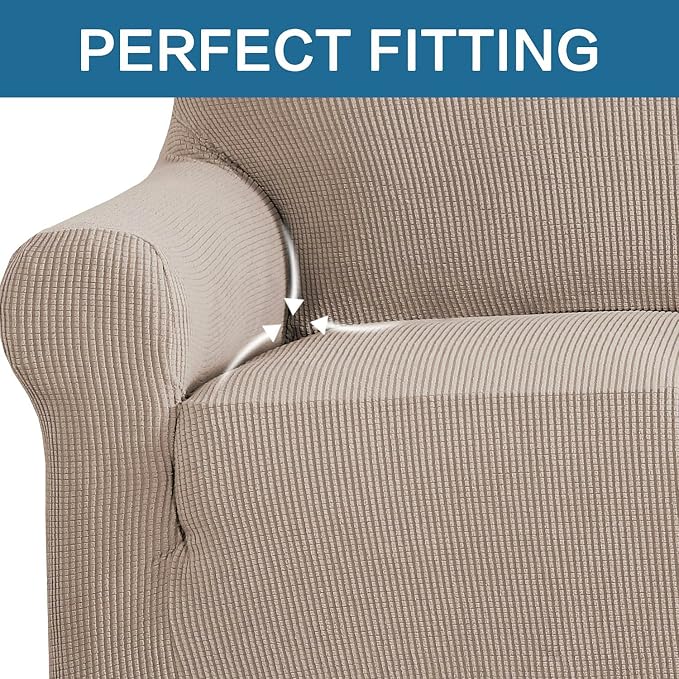 H.VERSAILTEX Stretch Couch Cover Loveseat Covers - Image 5