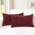 CaliTime Decorative Couch Throw Pillow Covers 26 X 16 Inches Burgundy | Pack of by CaliTime