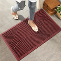Sturdy Front Door Mat, Absorbent Muddy Dirt Resist Welcome Door Mats Outdoor by HIYARD