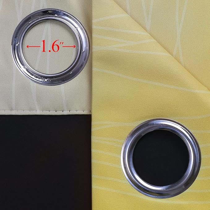 Grey and Yellow Ombre Blackout Curtains - Image 7