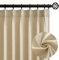 102 Inch Long Curtains Pinch Pleat Linen Curtains by Topfinel