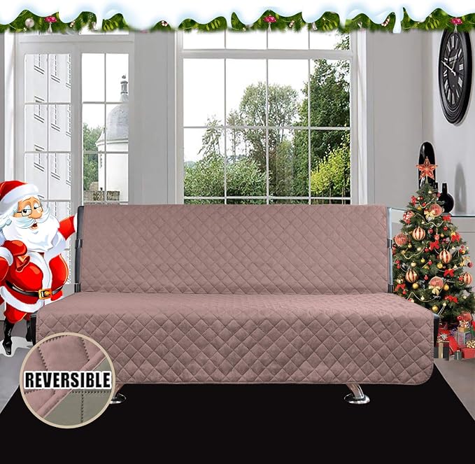 Easy-Going Reversible Couch Cover, Large Futon Sofa, Water Resistant Furniture - Image 2