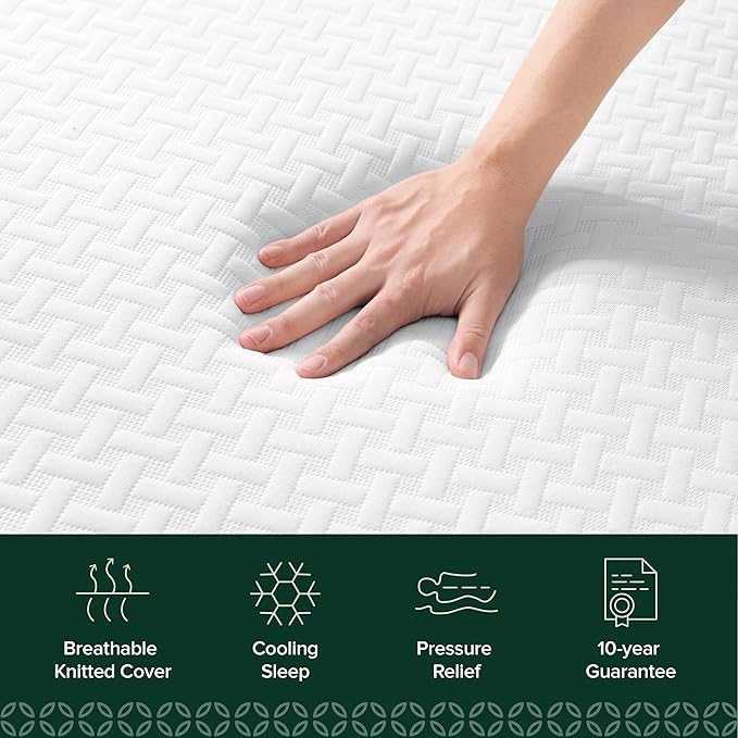 ZINUS 6 Inch Twin Cooling Essential Memory Foam Mattress [NewVersion], Fiberglass Free, Medium Feel, Breathable Cooling Layers, Certified Safe Materials