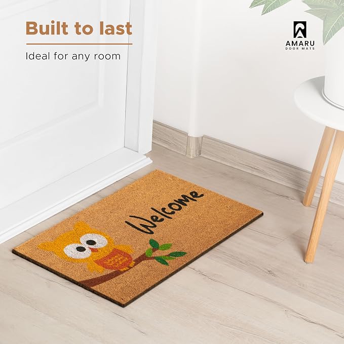 Coir Welcome Mat, 17 x 29 in | 100% Natural Coir, Anti-Shedding, Durable PVC - Image 5