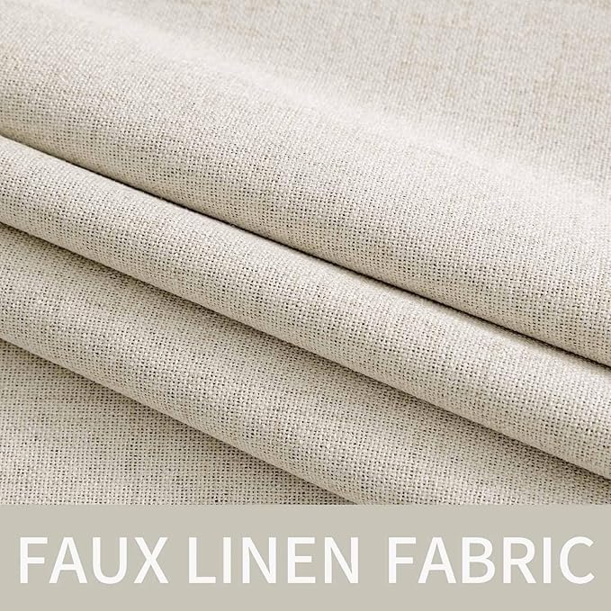 MIULEE 100% Blackout Linen Curtains - Image 5