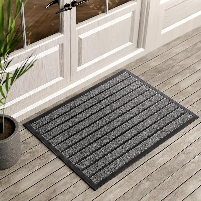 ubdyo Extra Durable Door Mat Outside Entrance | Dirt Trapping, Non-Slip Backing by UBDYO