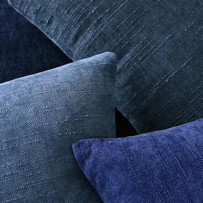 Set of 4 Soft Textured Decorative Throw Pillow Covers 20x20 Inch Cozy Farmhouse - Image 6