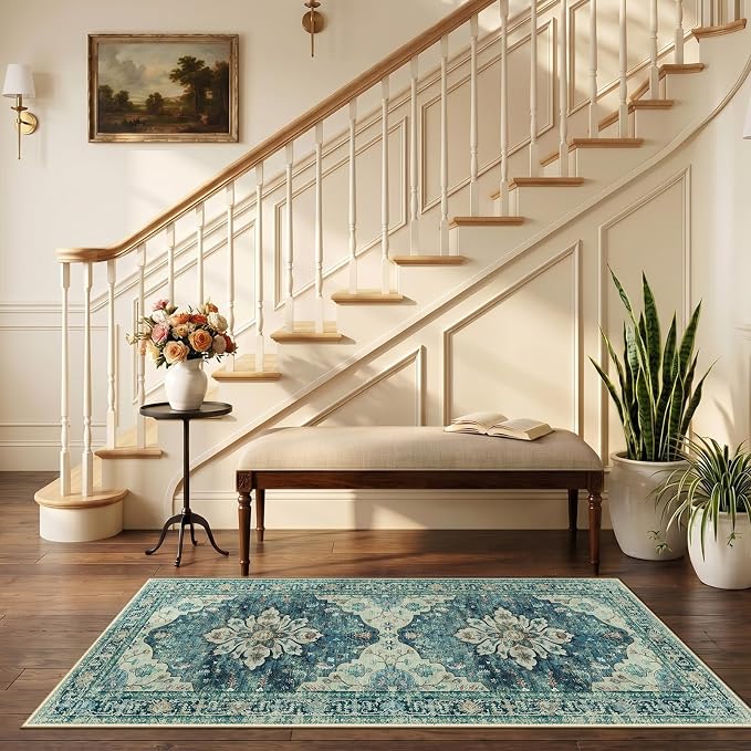 RELEANY Washable Area Rug, Runner 2'6"x5', Water Repellent, Pet Friendly - Image 2