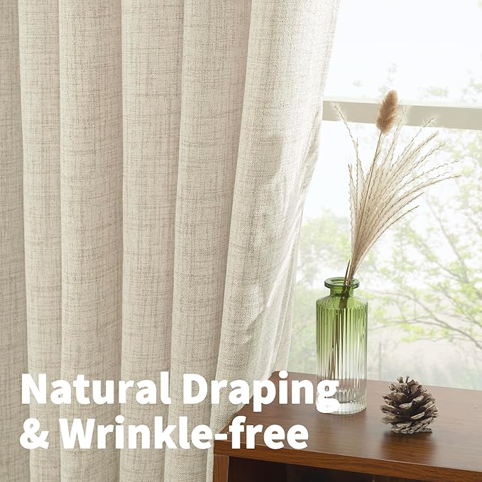 YoungsTex Linen Curtains 63 Inch Length - Image 6