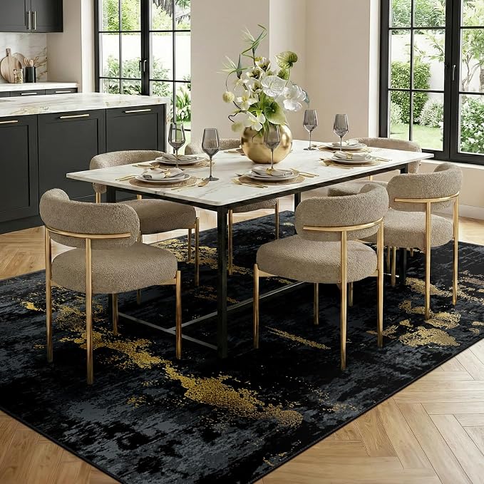 RELEANY Washable 8'x10' Abstract Area Rug - Image 3