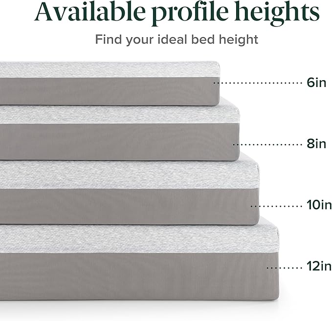 ZINUS 12 Inch Ultima Memory Foam Mattress [New Version], Full, Fiberglass Free, Medium Firm Feel, Breathable Airflow Memory Foam, Certified Safe Foams & Fabric, Mattress in A Box