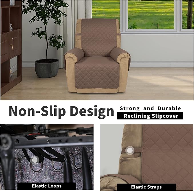 Easy-Going Reversible Couch Cover, Recliner 22 in, Water Resistant Furniture Mat - Image 3