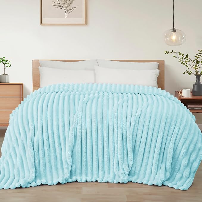 Exclusivo Mezcla Striped King Size Fleece Blanket by ExclusivoMezcla