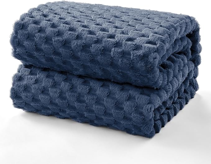 EXQ Home Gentle Soft Fleece Throw Blanket – Cozy Lightweight 3D Imitation - Image 2