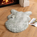 MIULEE Fluffy Area Rug 2x3 ft Faux Fur Sheepskin Rug by MIULEE