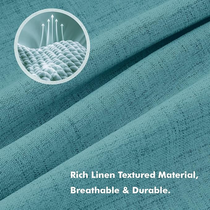 MIULEE 100% Blackout Linen Curtains - Image 3