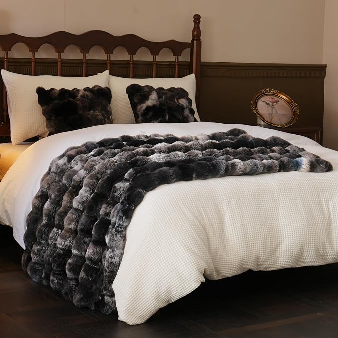 BENVWE Fluffy Faux Fur Throw Blanket - Image 8