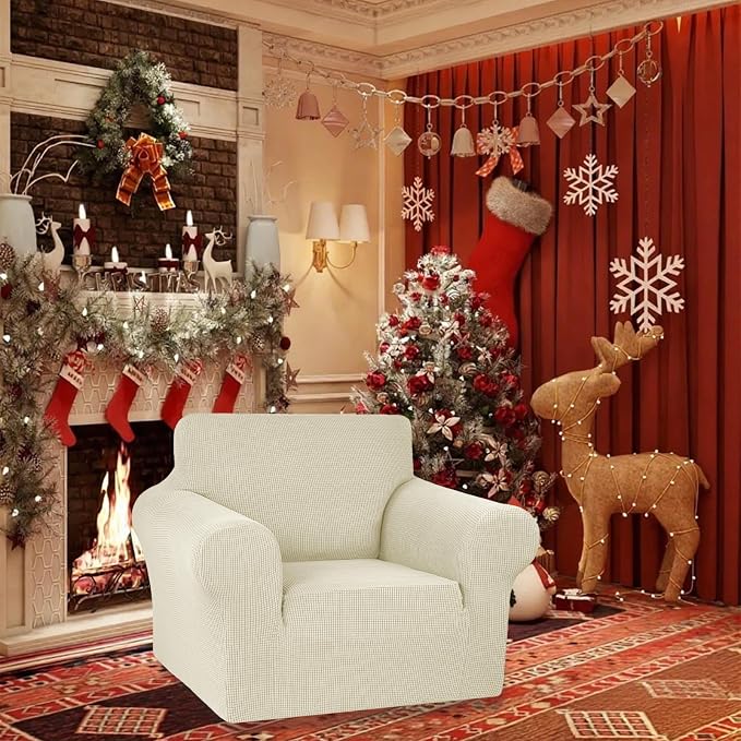 Stretch Chair Sofa Slipcover, Single Couch Cover, Pet Friendly Furniture - Image 2