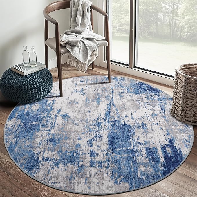 RELEANY Washable Round 6ft Area Rug by RELEANY