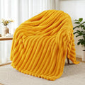 Exclusivo Mezcla Striped Fleece Throw Blanket by ExclusivoMezcla