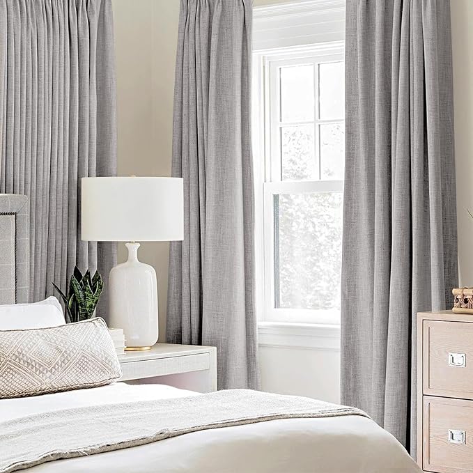 MIULEE 100% Blackout Linen Curtains - Image 2