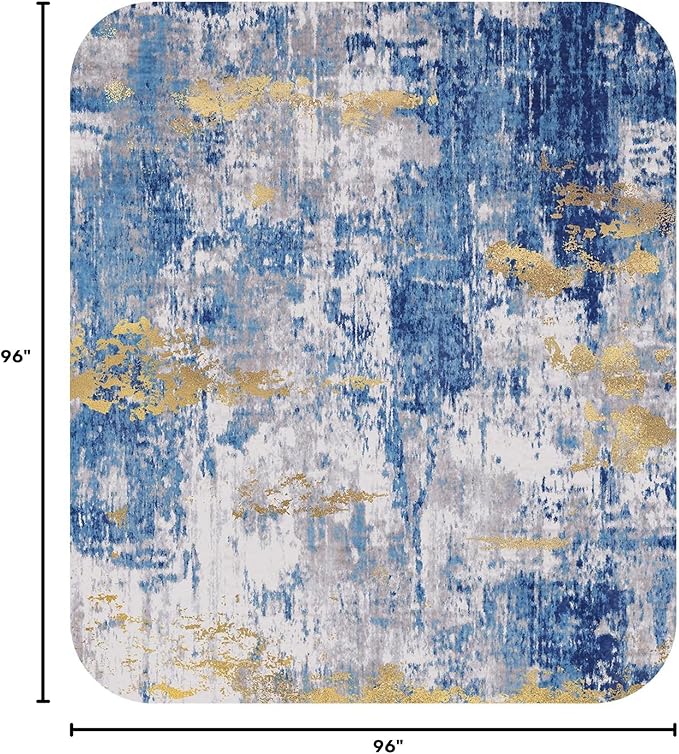 RELEANY Washable Round 8ft Area Rug - Image 2