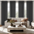 MIULEE 84 Inch Length Grey Blackout Bedroom Curtains Set of 4 | Thermal Curtains by MIULEE