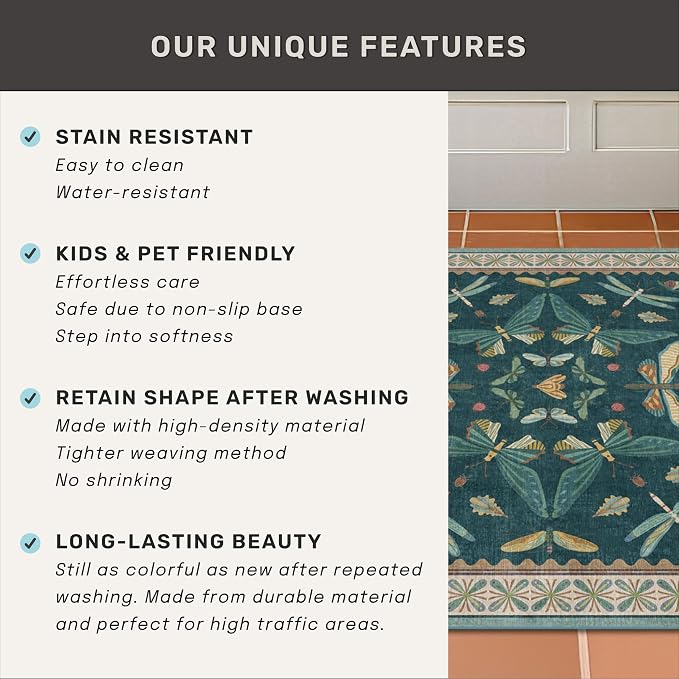 Wide Runner Rug for Hallway 2'6"x8' - Image 7