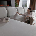 OHSIO Sectional Couch Covers, Wear Resistant Stretch Sofa Covers Washable Soft by OHSIO
