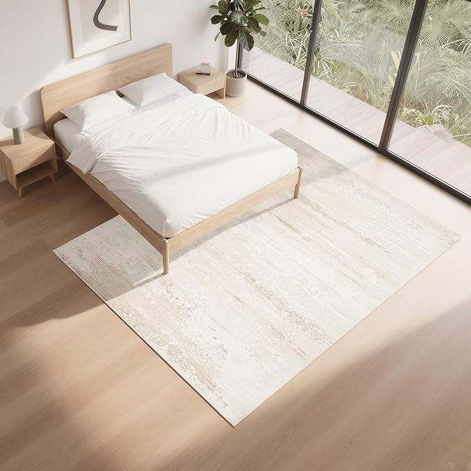 8x10 Neutral Washable Area Rugs - Image 8